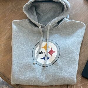 NFL Nike Steelers pull over grey hoodie